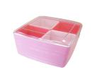 2段彩色果盒（粉色）